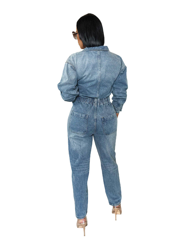 Fashion Denim Jumpsuits