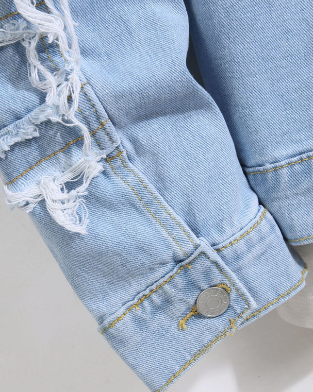 Spring And Autumn Denim Coat Men