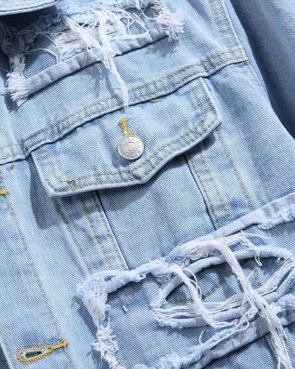 Spring And Autumn Denim Coat Men