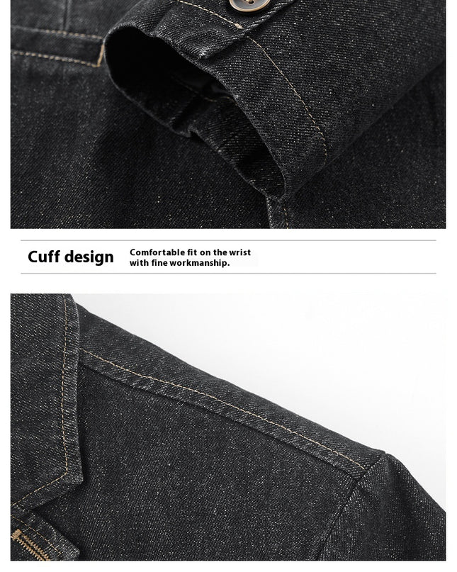 Spring And Autumn Denim Jacket Business Leisure