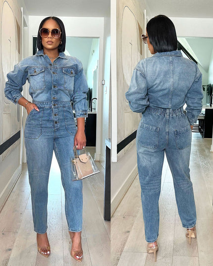 Fashion Denim Jumpsuits