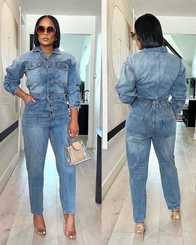 Fashion Denim Jumpsuits