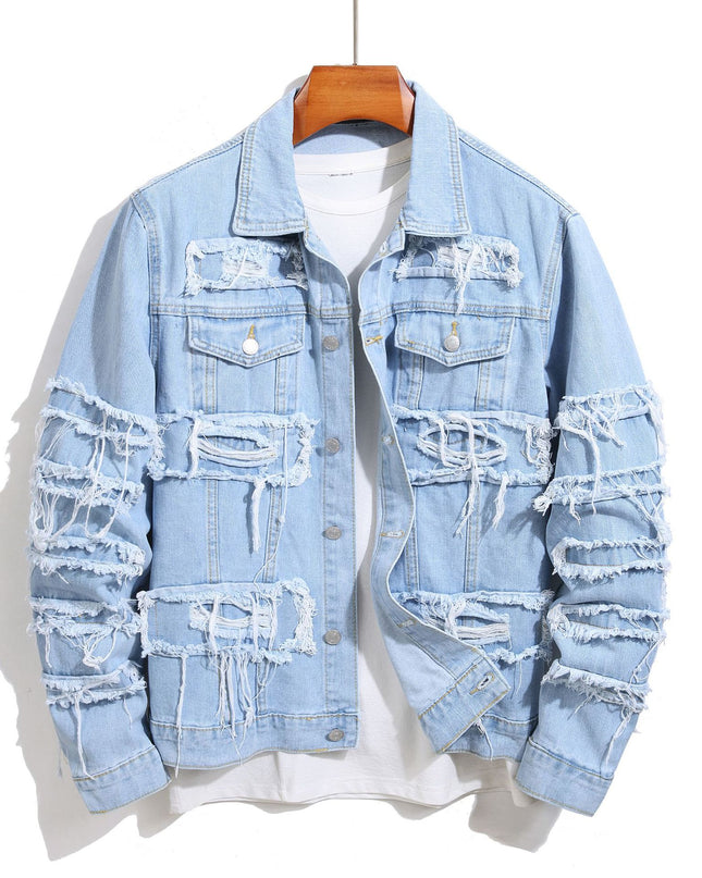 Spring And Autumn Denim Coat Men