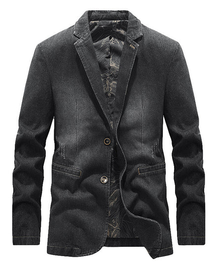 Spring And Autumn Denim Jacket Business Leisure