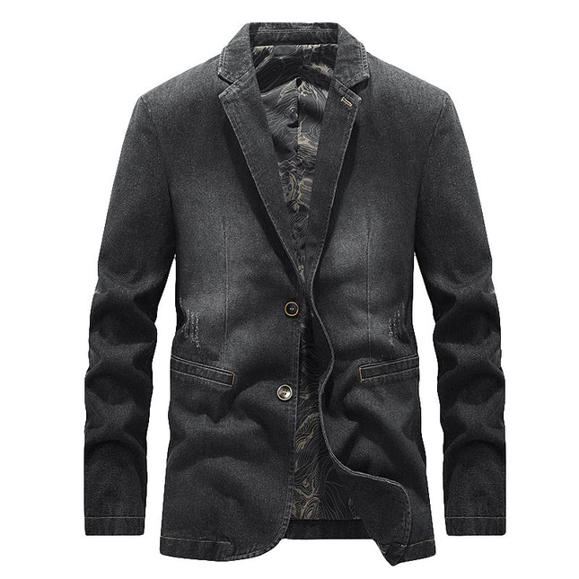 Spring And Autumn Denim Jacket Business Leisure