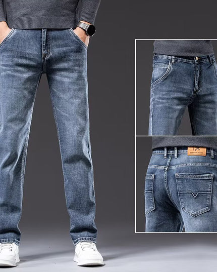 Men's Fashionable Summer Loose Straight-Leg Denim Jeans
