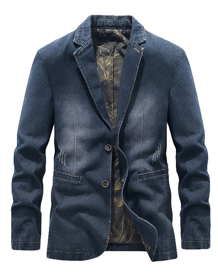 Spring And Autumn Denim Jacket Business Leisure