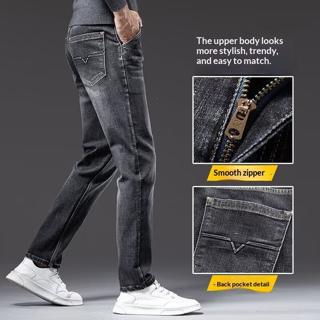 Men's Fashionable Summer Loose Straight-Leg Denim Jeans