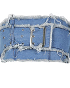 Blue wrap chest / L