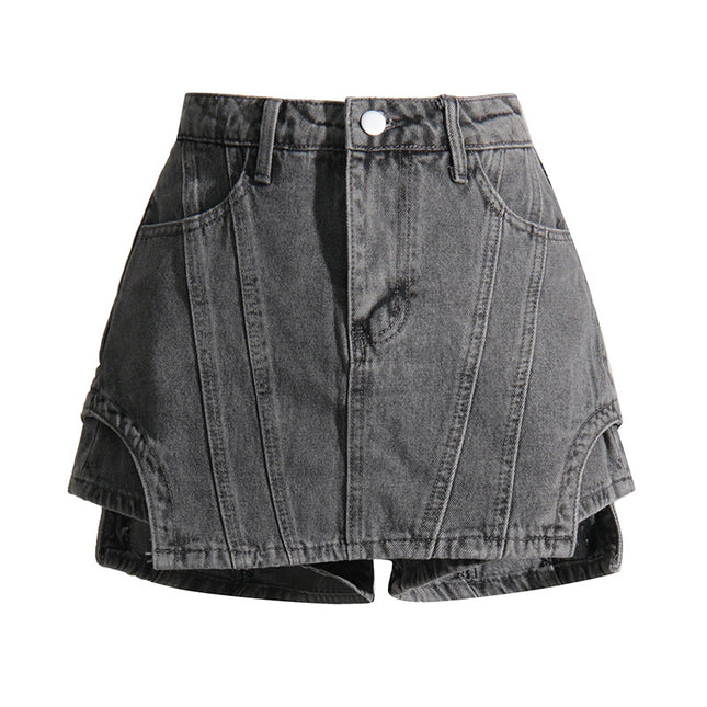 Personality Denim Skort Women