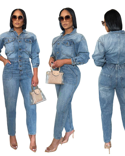 Fashion Denim Jumpsuits