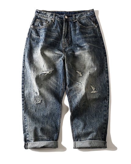 Summer Loose Casual Trendy Brand Cropped Jeans