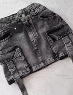 X04 Short Skirt Black