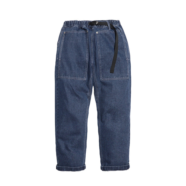 Hong Kong Style Straight Washed Jeans For Men And Women