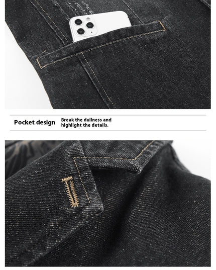 Spring And Autumn Denim Jacket Business Leisure