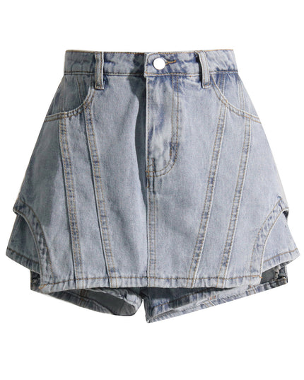 Personality Denim Skort Women