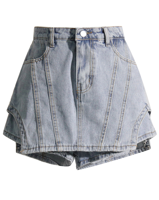 Personality Denim Skort Women