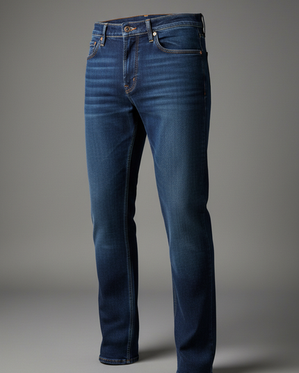 Men's Straight-Leg Indigo Jeans