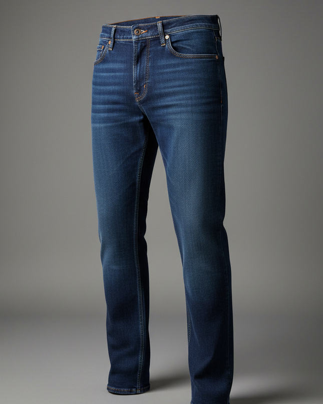 Men's Straight-Leg Indigo Jeans