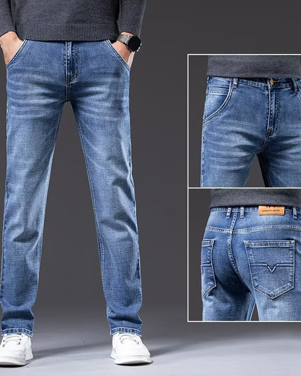 Men's Fashionable Summer Loose Straight-Leg Denim Jeans