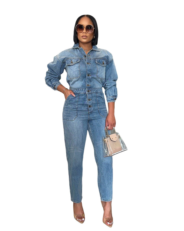 Fashion Denim Jumpsuits
