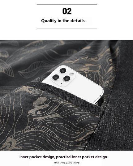 Spring And Autumn Denim Jacket Business Leisure