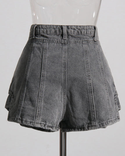 Personality Denim Skort Women