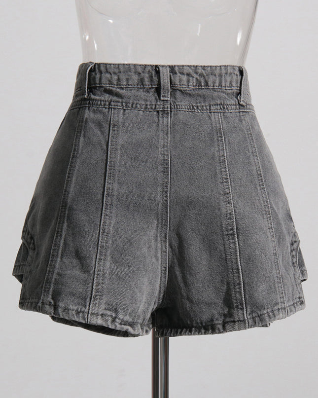 Personality Denim Skort Women