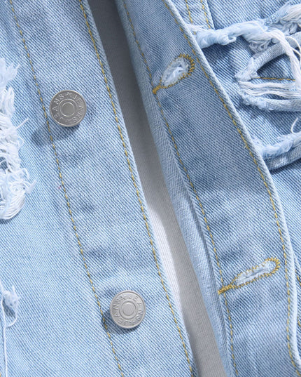 Spring And Autumn Denim Coat Men