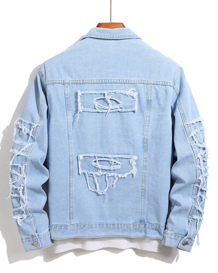 Spring And Autumn Denim Coat Men