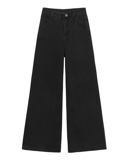 Black High Waisted Wide Leg Jeans